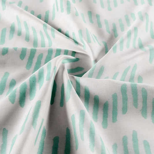 Cotton Blanket - Single Dohar ( 60 x 90 Inches) Green Pink Plant