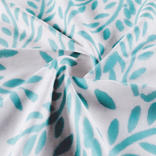 Cotton Blanket - Single Dohar ( 60 x 90 Inches) Blue Purple Bouquet