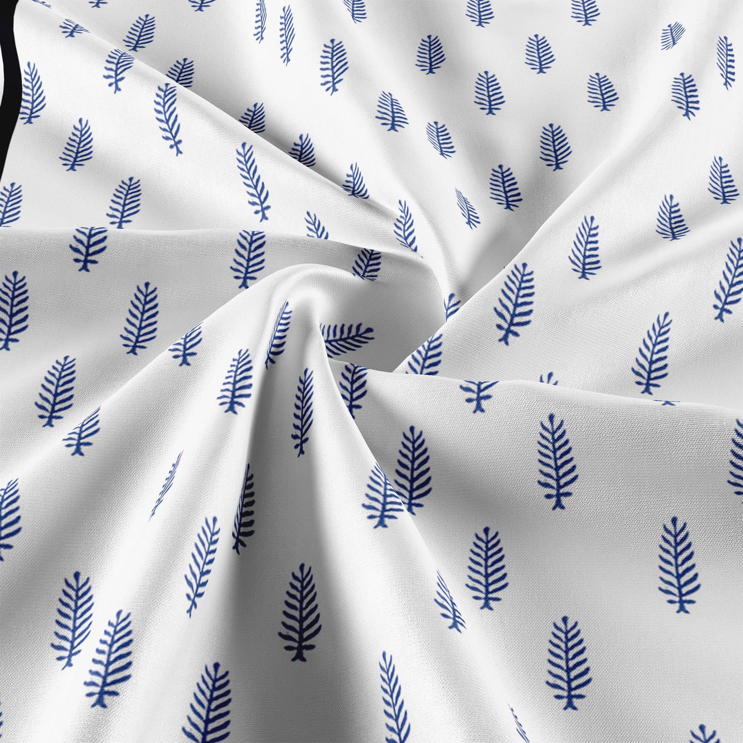 Cotton Blanket - Single Dohar ( 60 x 90 Inches) Blue Green Floral-N